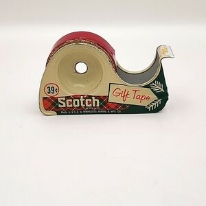 Vintage Scotch Gift Tape Metal Dispenser